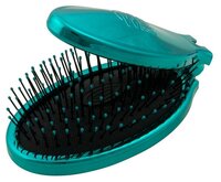 Wet Brush Мини-щетка для спутанных волос раскладная Pop and Go Detangler Metallic фиолетовый