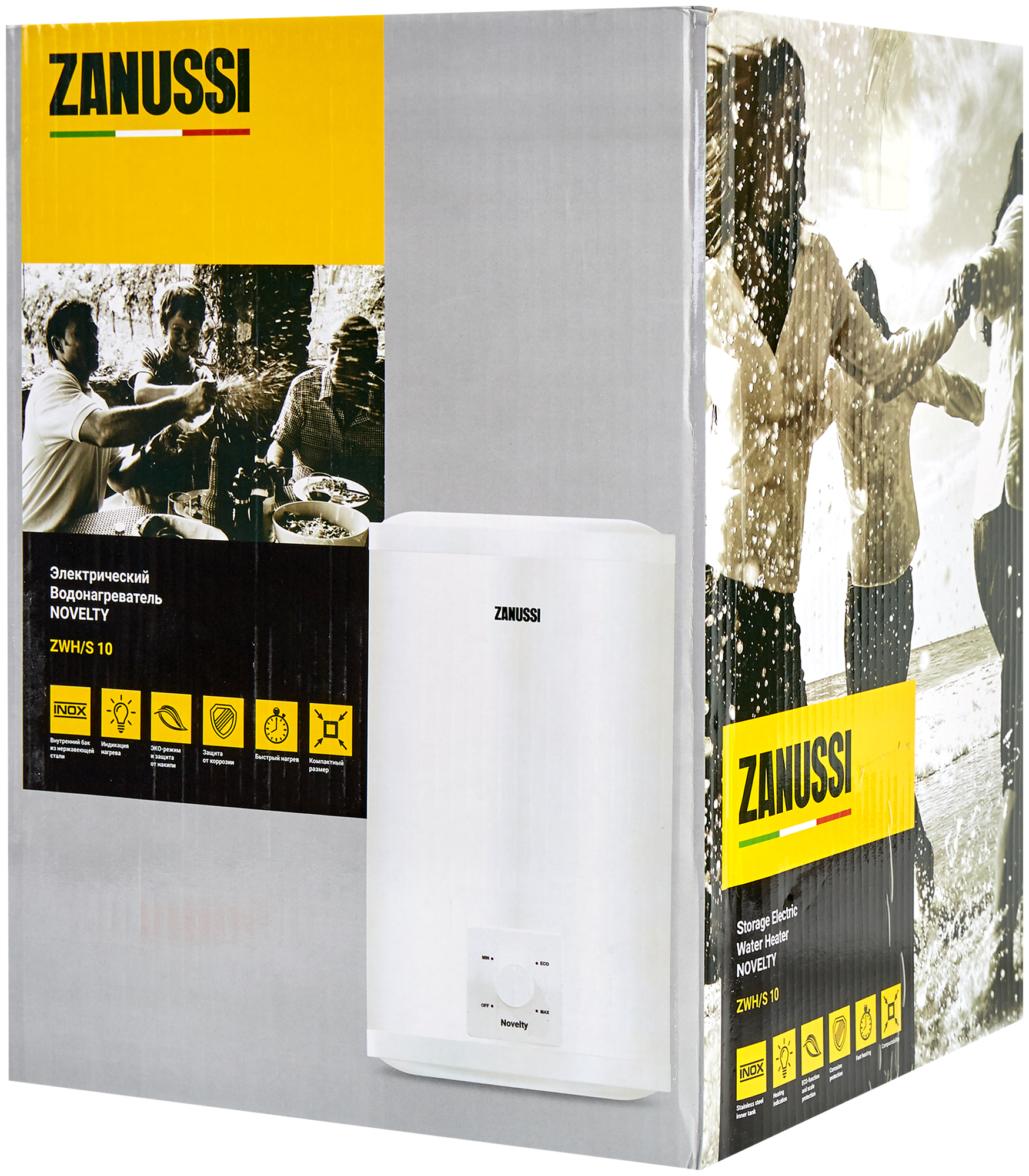 Электроводонагреватель накопительный Zanussi ZWH/S 10 Novelty O над мойкой, 10 л, нержавеющая сталь - фотография № 12