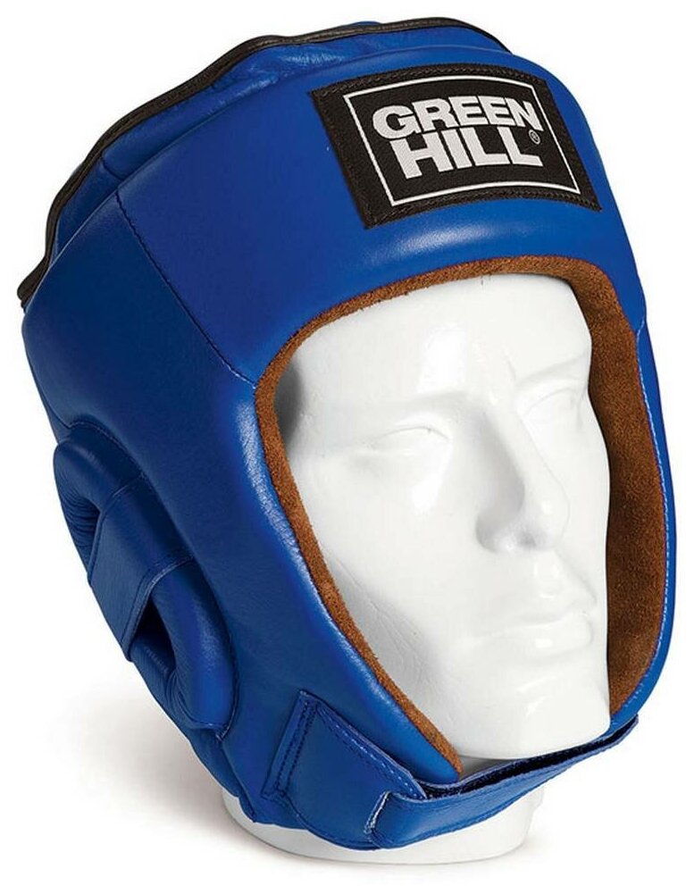 HGB-4016 Кикбоксерский шлем BEST синий - Green Hill - Синий - M