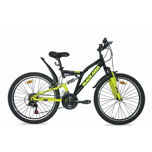 Велосипед BLACK AQUA Mount 1431 V 24 (чёрный-зелёный) 2022 г