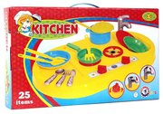 Игрушки для девочек Набор посуды игрушечной с плитой