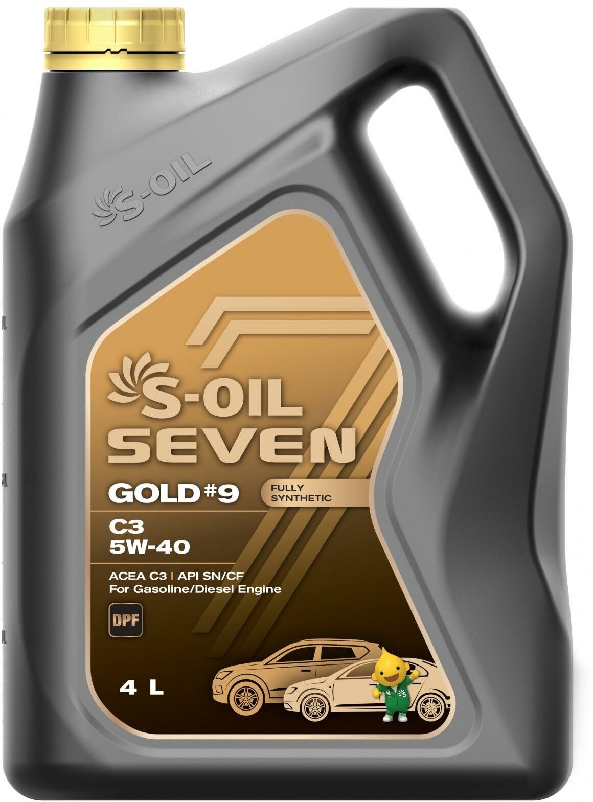 S-OIL 7 GOLD #9 C3 5W-40 4 л Масло моторное
