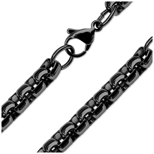 Цепь Spikes, длина 49 см, черный цепь spikes нержавеющая сталь длина 49 см серый серебряный