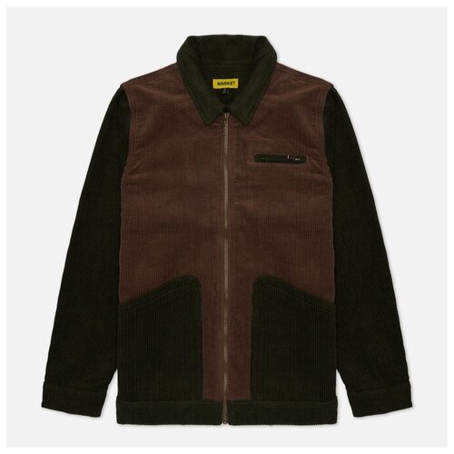 Мужская демисезонная куртка MARKET Color Block Corduroy коричневый, Размер XL