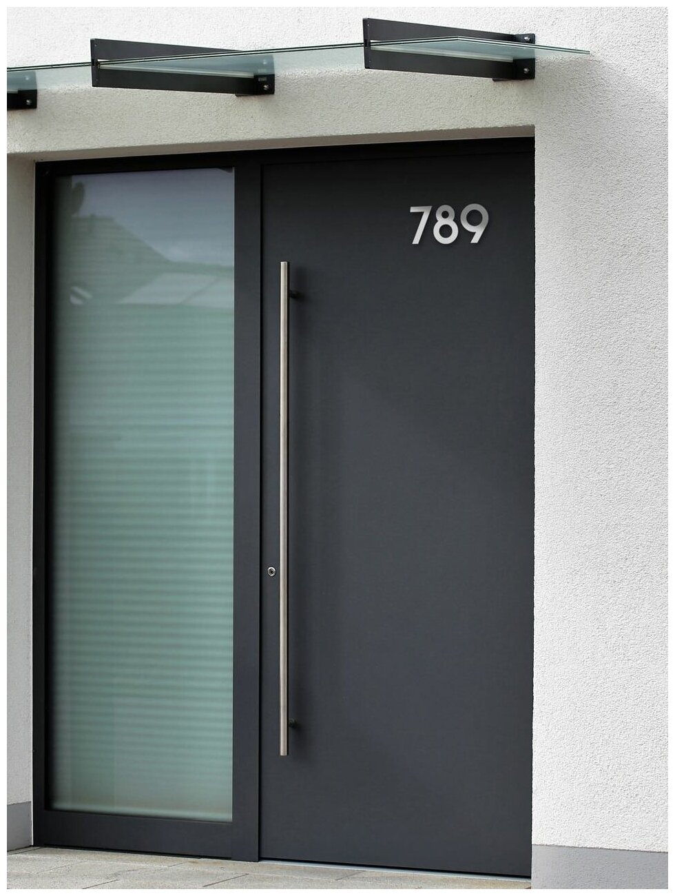 Металлическая цифра на дверь из зеркальной стали. Номерок 1 для дома, квартиры, кабинета или офиса - фотография № 9