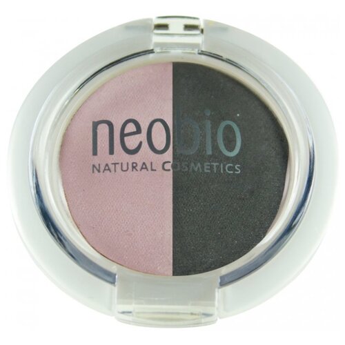 фото Neobio Двойные тени для век 01 розовый бриллиант