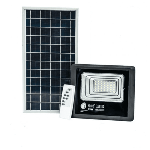 Светодиодный прожектор с модулем солнечной батареи HOROZ TIGER-25 25W, чёрный, 6400К, 3.2V
