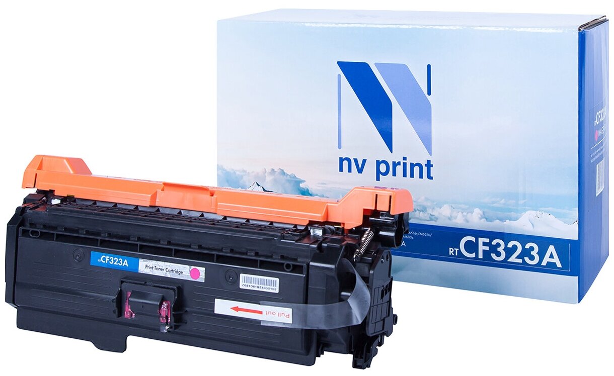 Лазерный картридж NV Print NV-CF323AM для HP LaserJet Color M680dn, M680f, M680z (совместимый, пурпурный, 16500 стр.)