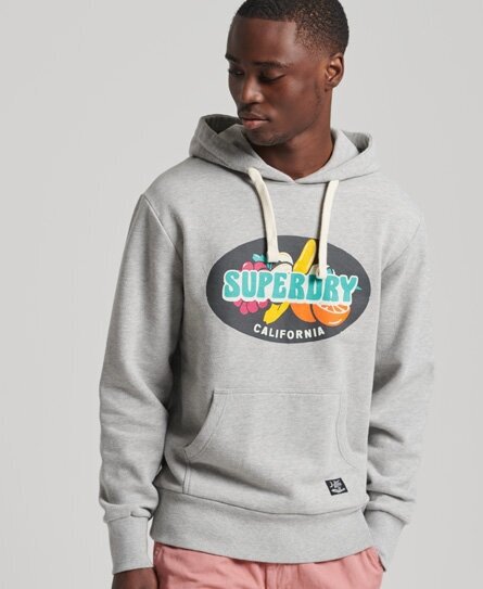 Худи Superdry, размер 3XL, серый