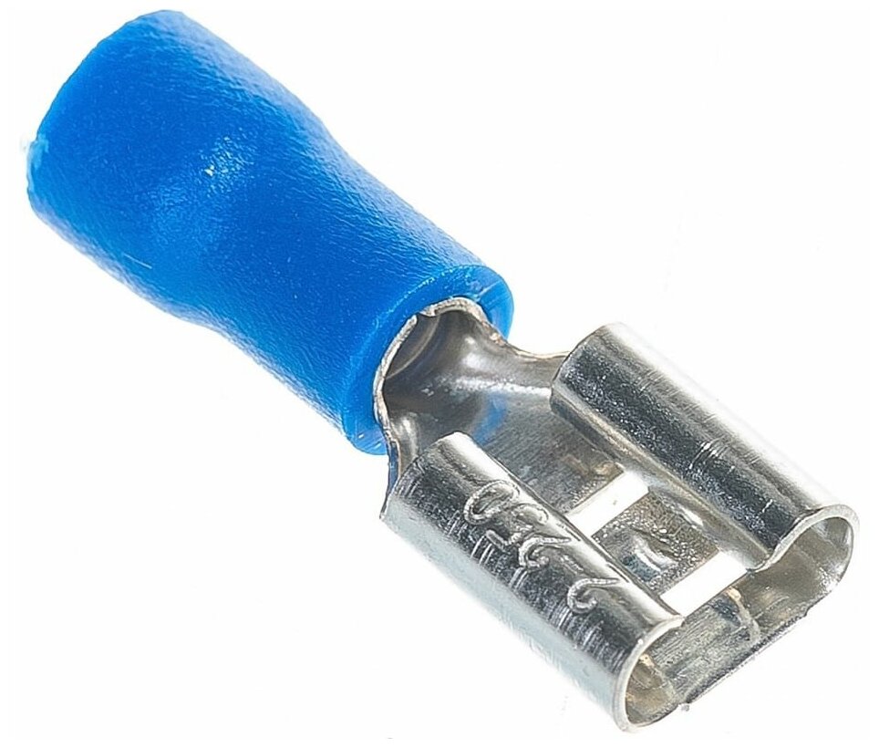 Разъем плоский изолированный мама Duwi РпИм 2.5-6.3 мм цвет синий 10 шт.