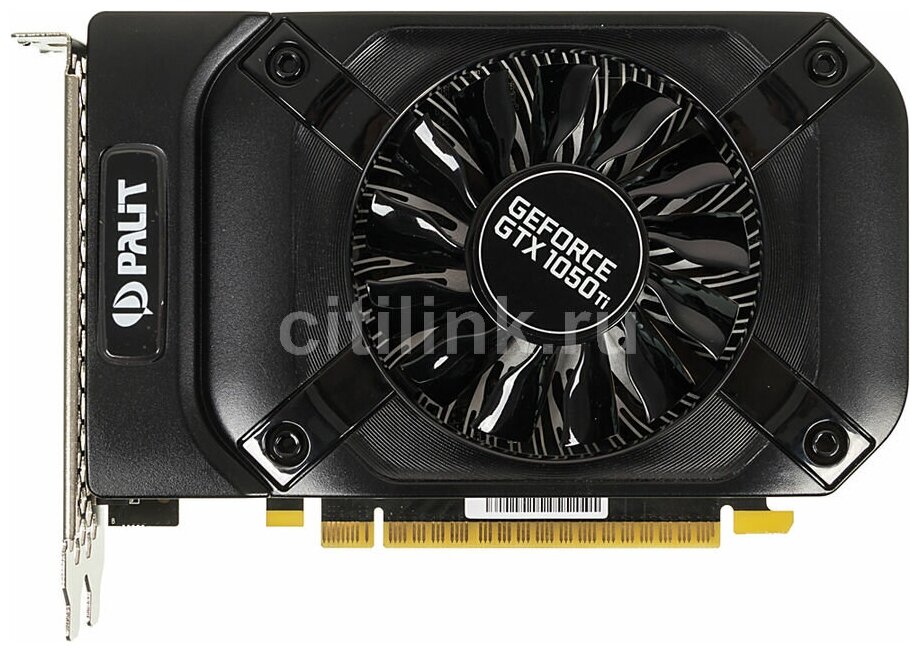 Видеокарта Palit NVIDIA GeForce GTX 1050TI, PA-GTX1050Ti StormX 4G, 4ГБ, GDDR5, Ret [ne5105t018g1-1070f]