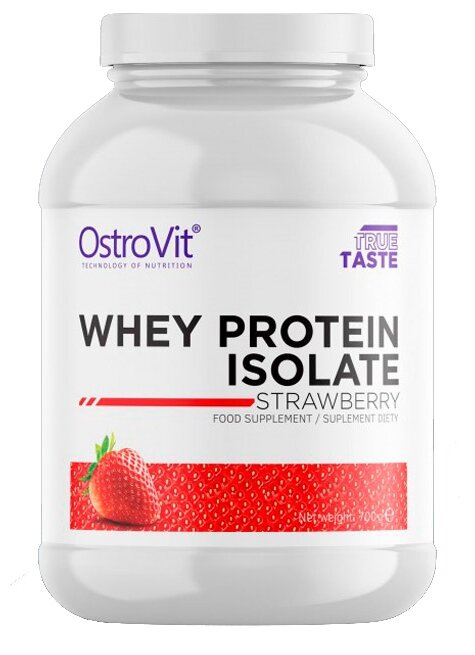 Протеин OstroVit Whey Protein Isolate, 700 гр, клубника