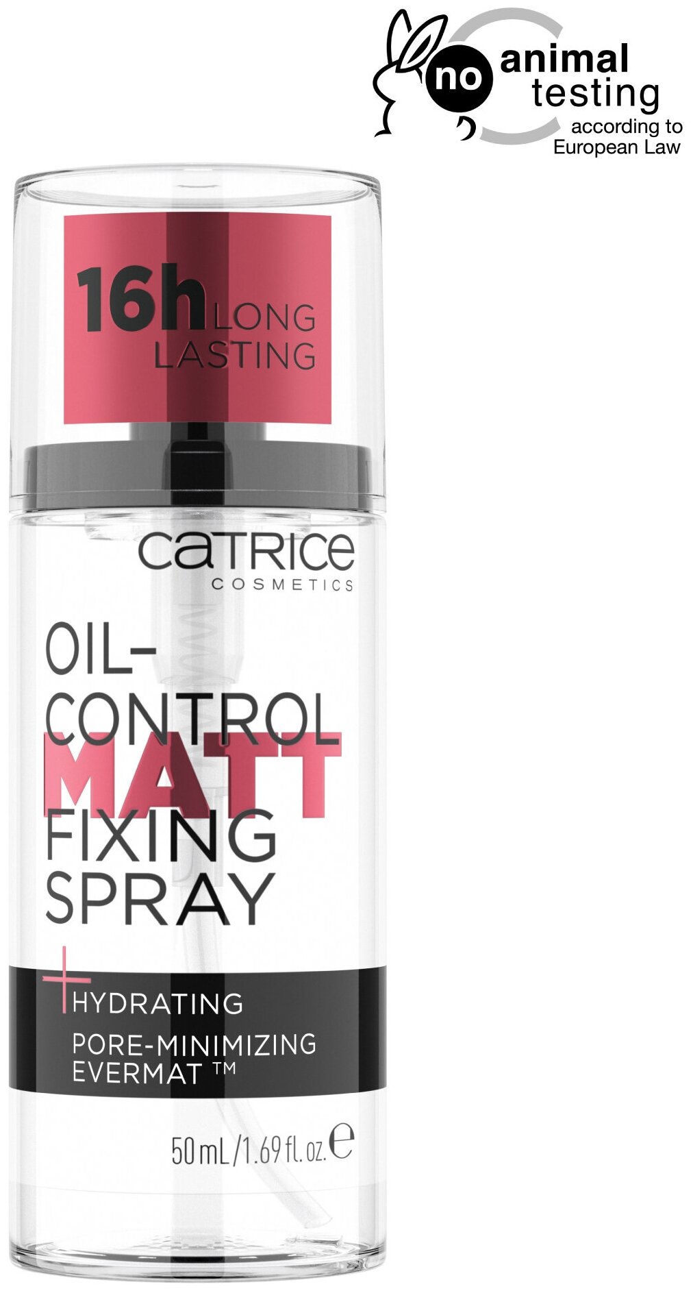 CATRICE Спрей для лица фиксирующий Oil-Control Matt Fixing Spray, 50 мл, прозрачный