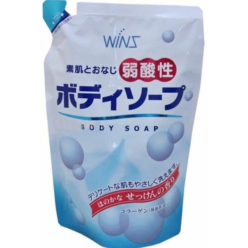 Nihon detergent Смягчающий гель для тела с коллагеном и лауриновой кислотой 