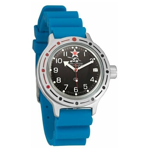 Наручные часы Восток Амфибия, голубой наручные часы восток часы восток 2416 420306 браслет бесцветный серебряный