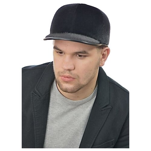 фото Мужская шапка из меха нерпы сн-038-м размер 60 ярмарка шапок