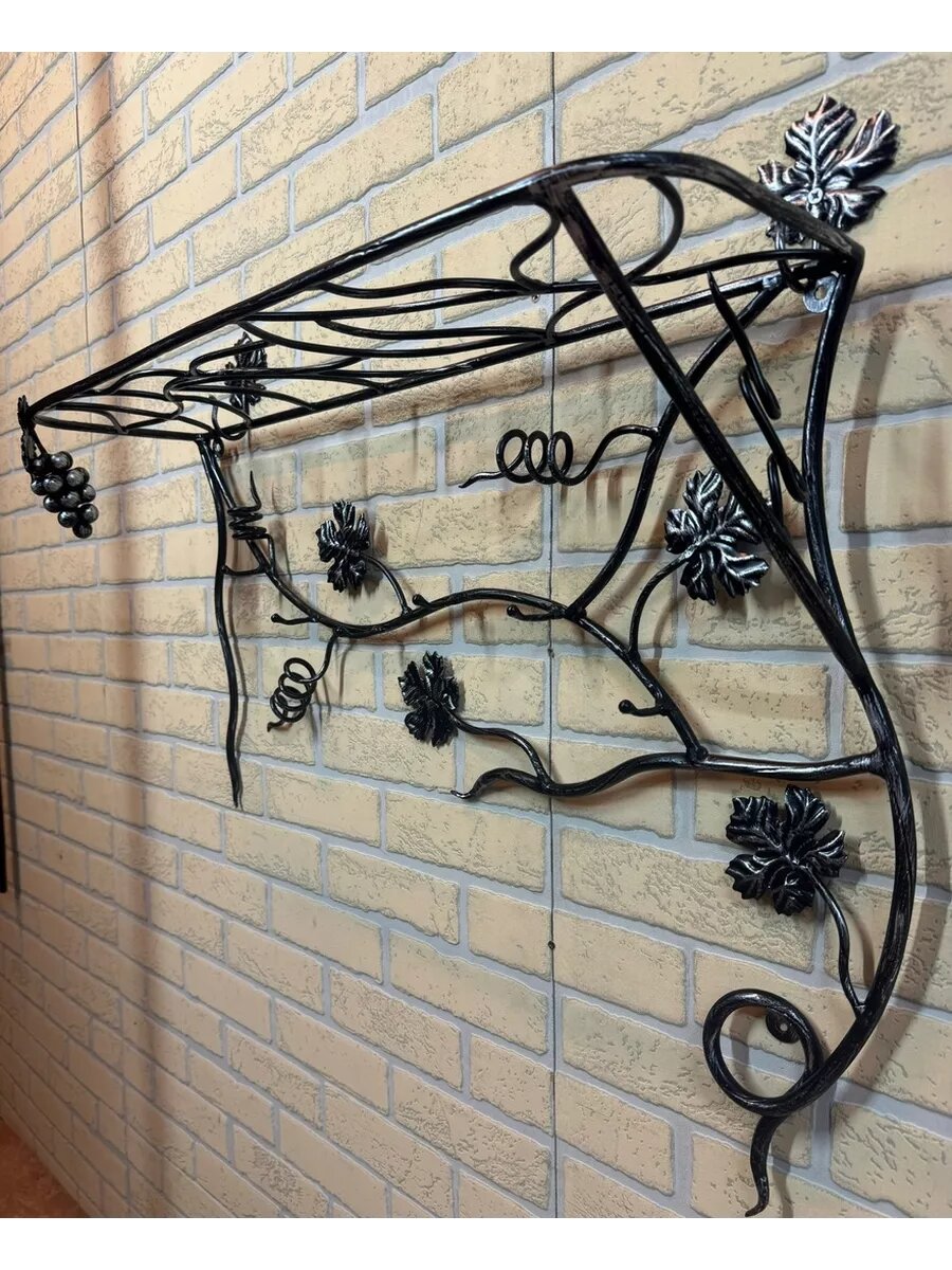 Вешалка настенная, кованая, Студия кованой мебели Нива, цвет черный — фото 1