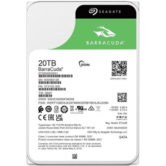 Seagate ST20000NT001 Жесткий диск SATA-III 20TB NAS Ironwolf Pro