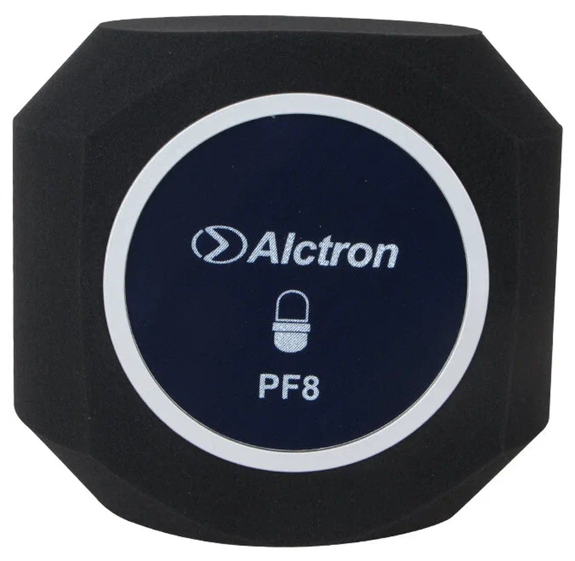 Alctron PF8 поп-фильтр на микрофон, ветрозащита, поролон, черный, 1 шт
