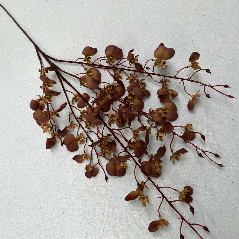 Bouquet iz iskusstvennyh orhidej dlya svadeb i dizajna interera korichnevyy