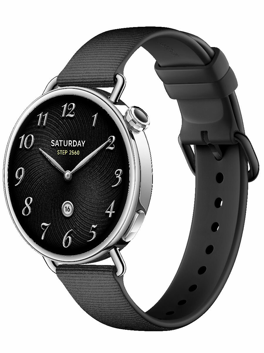 Смарт-часы Xiaomi Watch S4 41мм Fluororubber Strap, цвет - черный