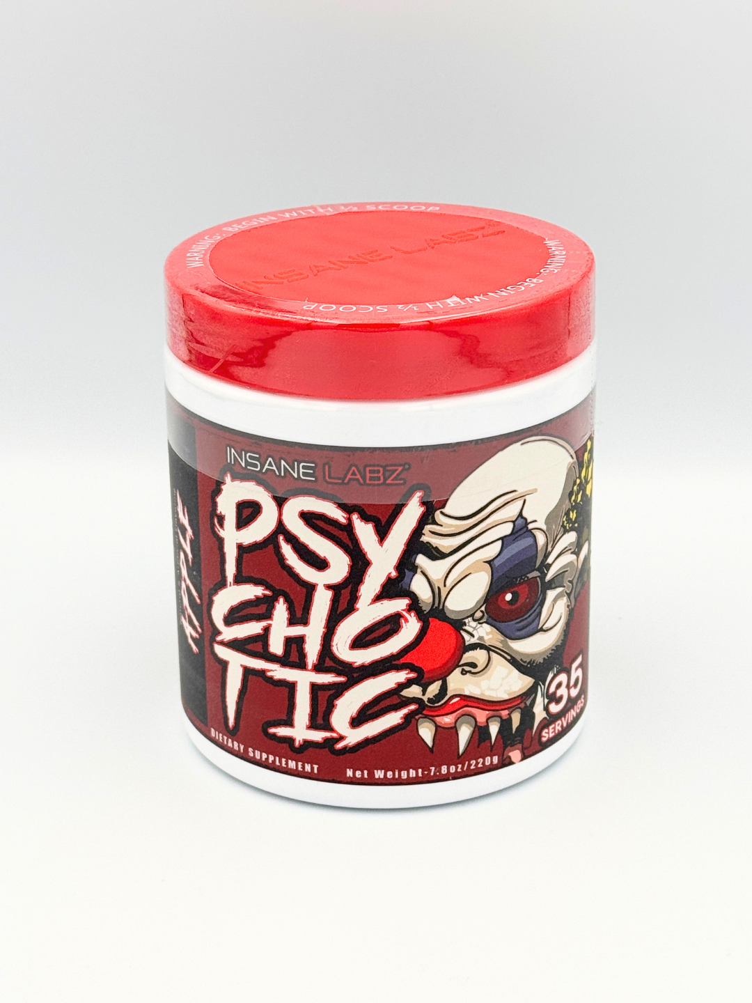 Предтренировочный комплекс от Insane Labz PSYCHOTIC со вкусом фрутовый 220 гр, 35 порций, white edition