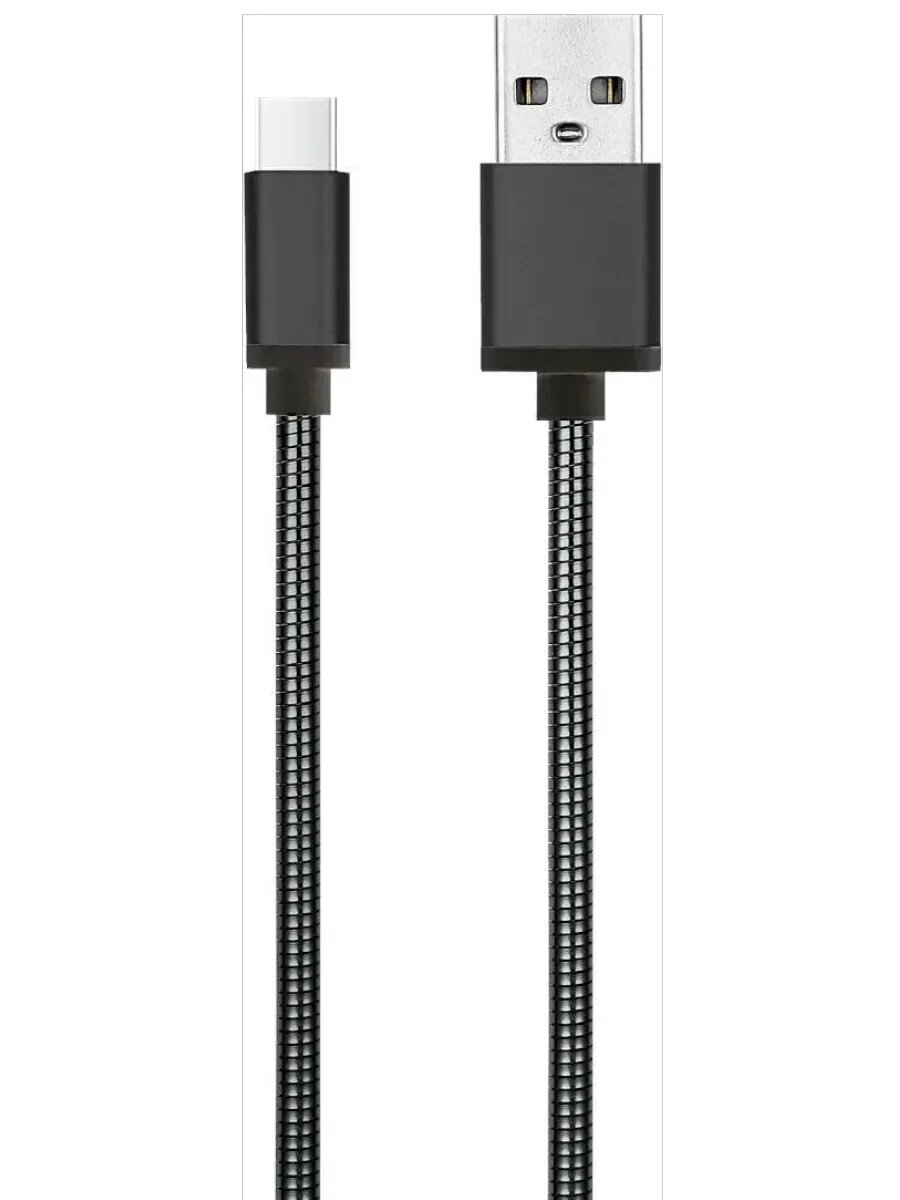 Кабель для зарядки X160 Spring USB A-Type C, графит 1 м