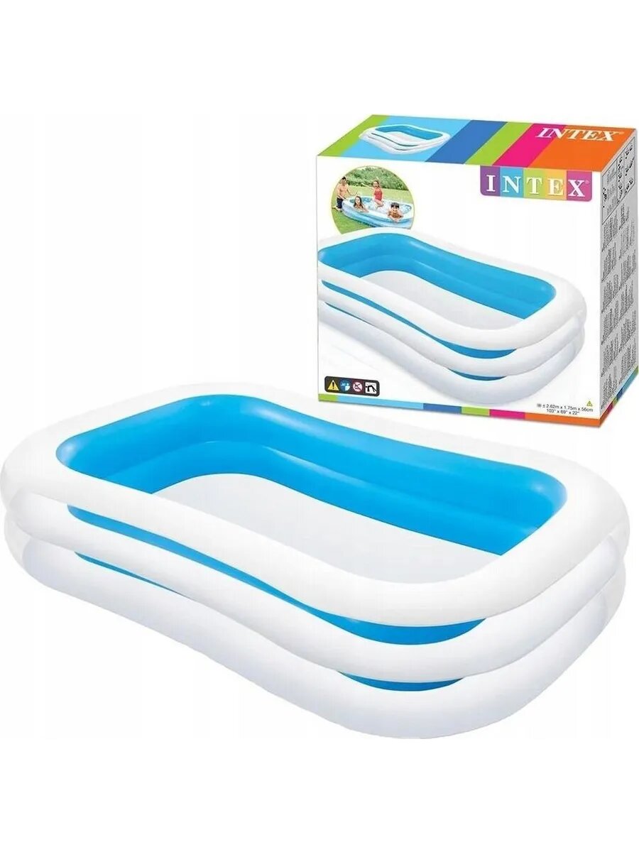 Бассейн надувной семейный 56483NP 262х175х56см 749л