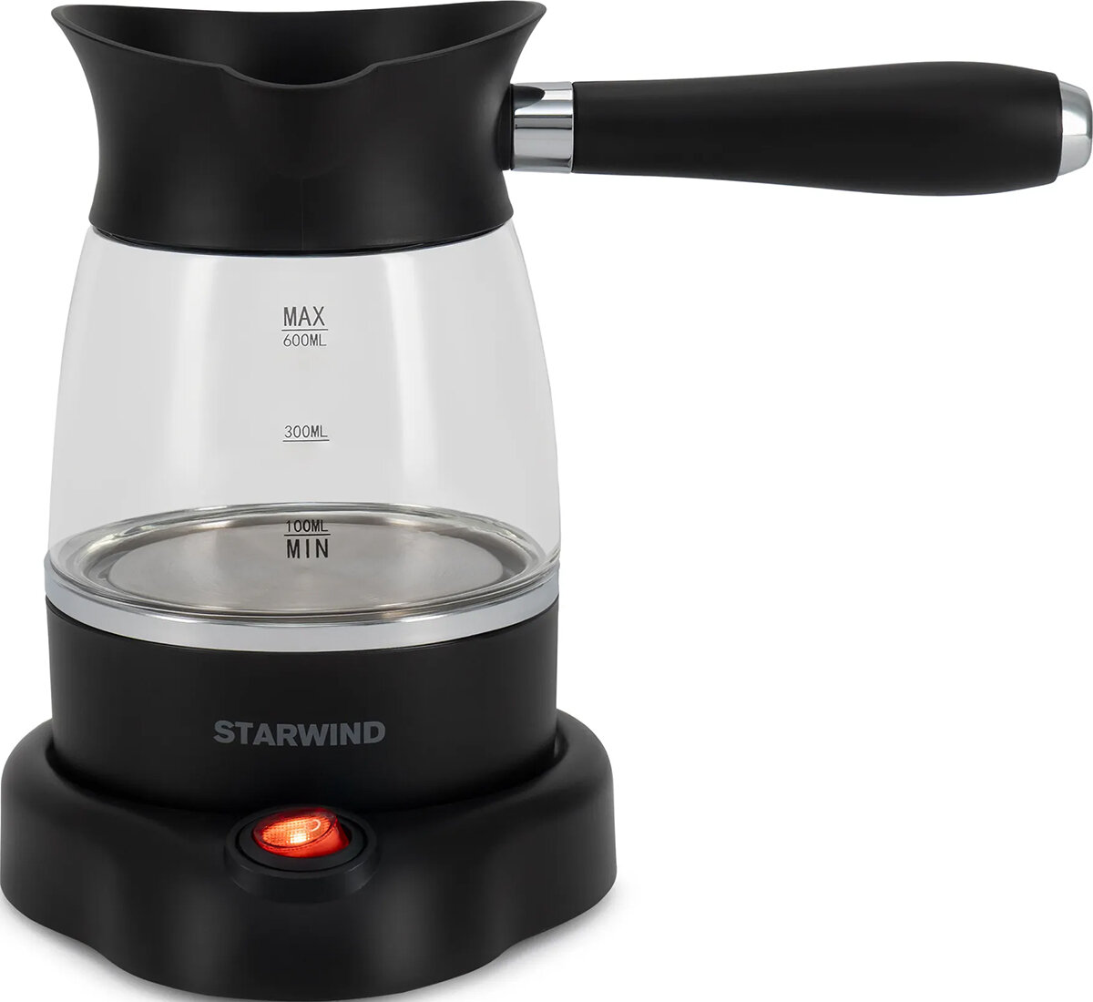 Кофеварка электрическая турка Starwind STG6054 600 Вт черный/серебристый