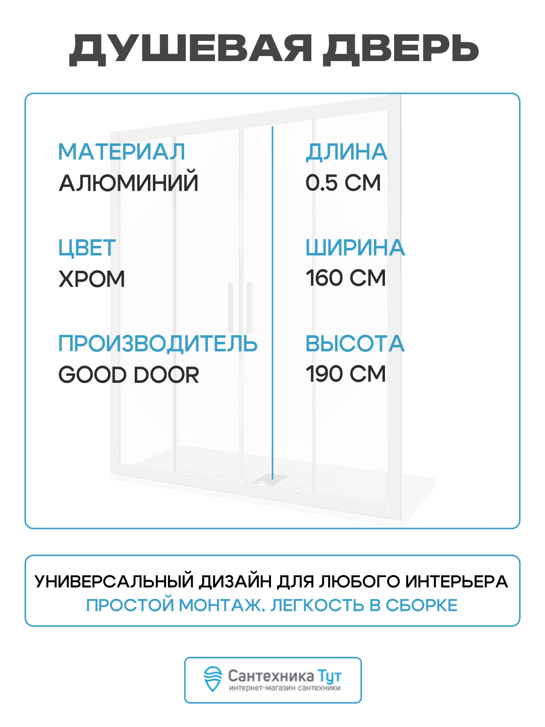 Душевая дверь Good Door - фото №3