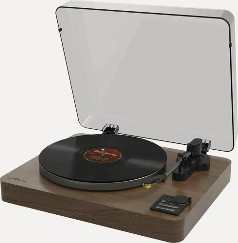 Изображение товара Виниловый проигрыватель ALIVE AUDIO Magna, полностью автоматический, коричневый