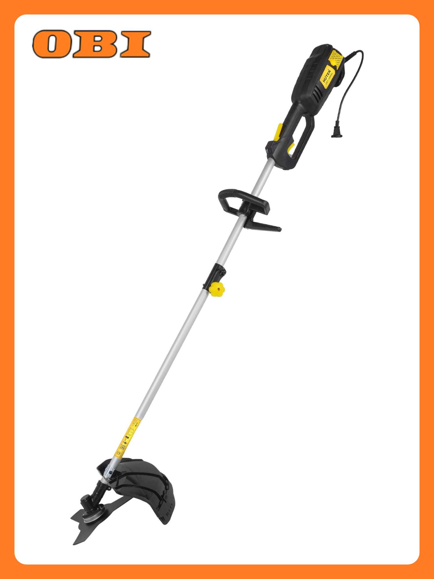 Триммер электрический HUTER GET-1500SL переносной леска/нож плечевой ремень 1500 вт