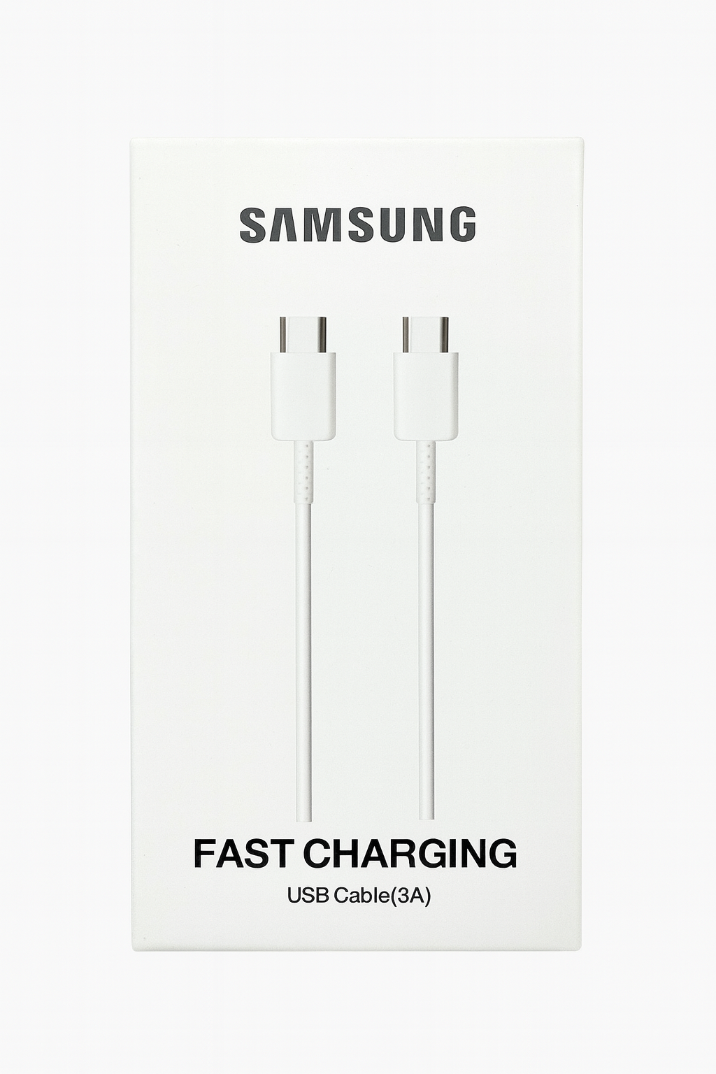 USB-кабель для быстрой зарядки Samsung (3А) — Type-C-Type-C, белый — фото 1