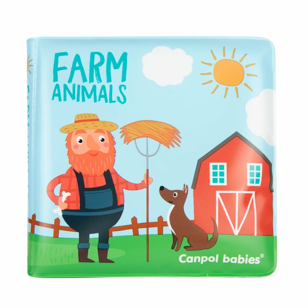 Canpol Babies Книжка мягкая с пищалкой, Farm Animals, 6+ мес