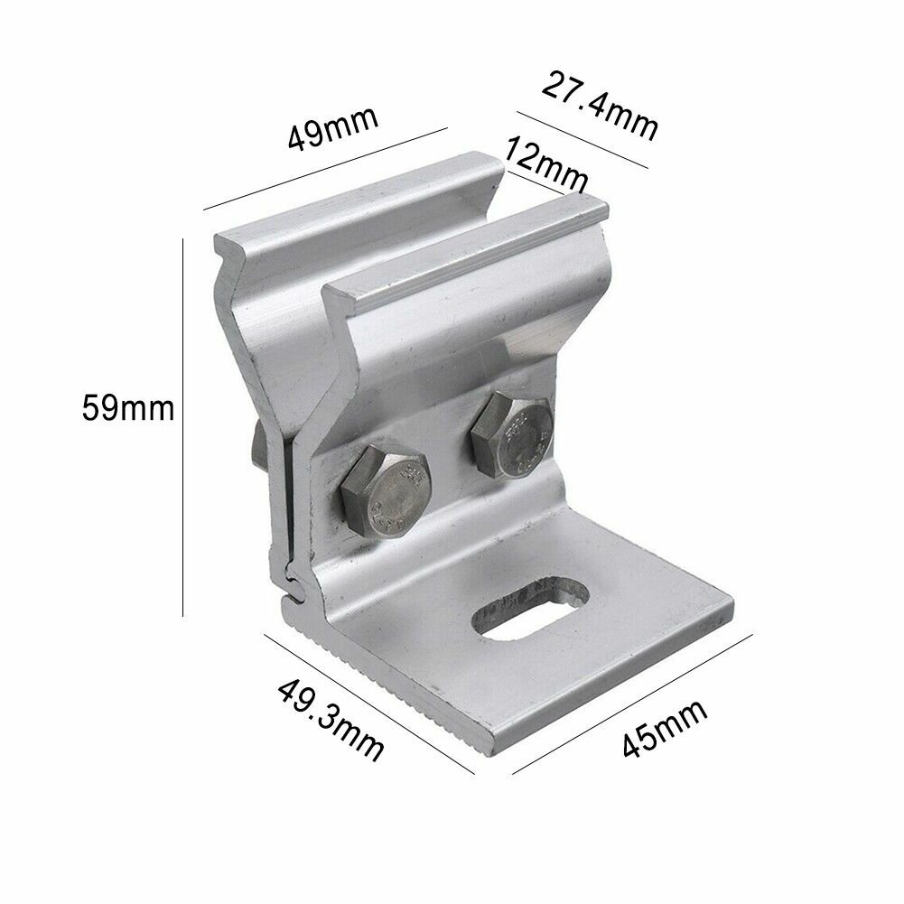 /4шт. кронштейн для крепления солнечной панели, крепежный зажим, кронштейн для крыши