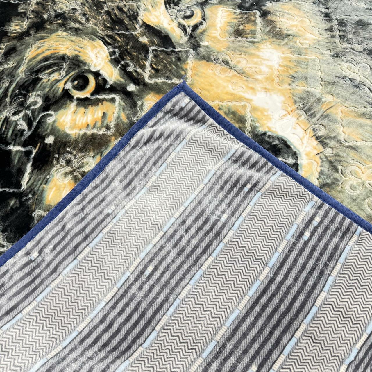 Плед двухслойный, пушистый, мягкий, двухсторонний, 200-225 см