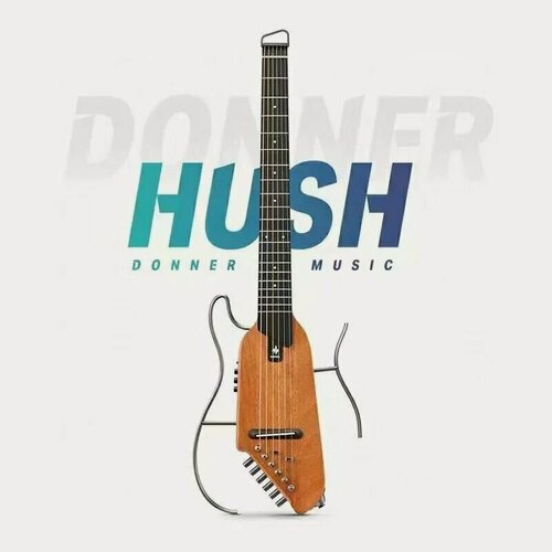 Изображение товара Donner Акустическая гитара Электроакустическая HUSH-I 6-струнная, корпус Махагони 39"