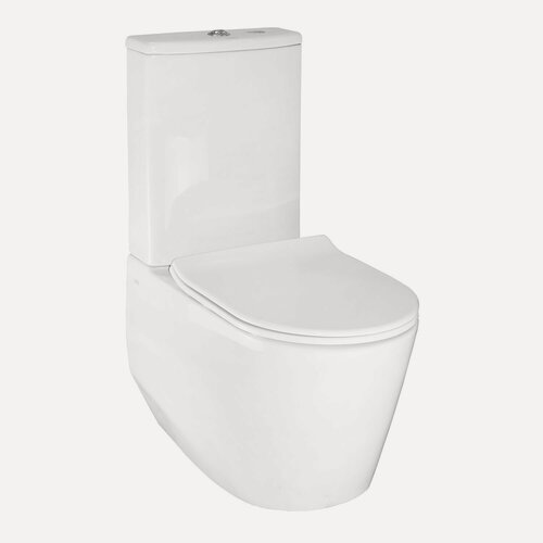 Изображение товара Унитаз напольный безободковый Creo Ceramique RENNES RE1002R+RE1003+RE1001T/AR1001T