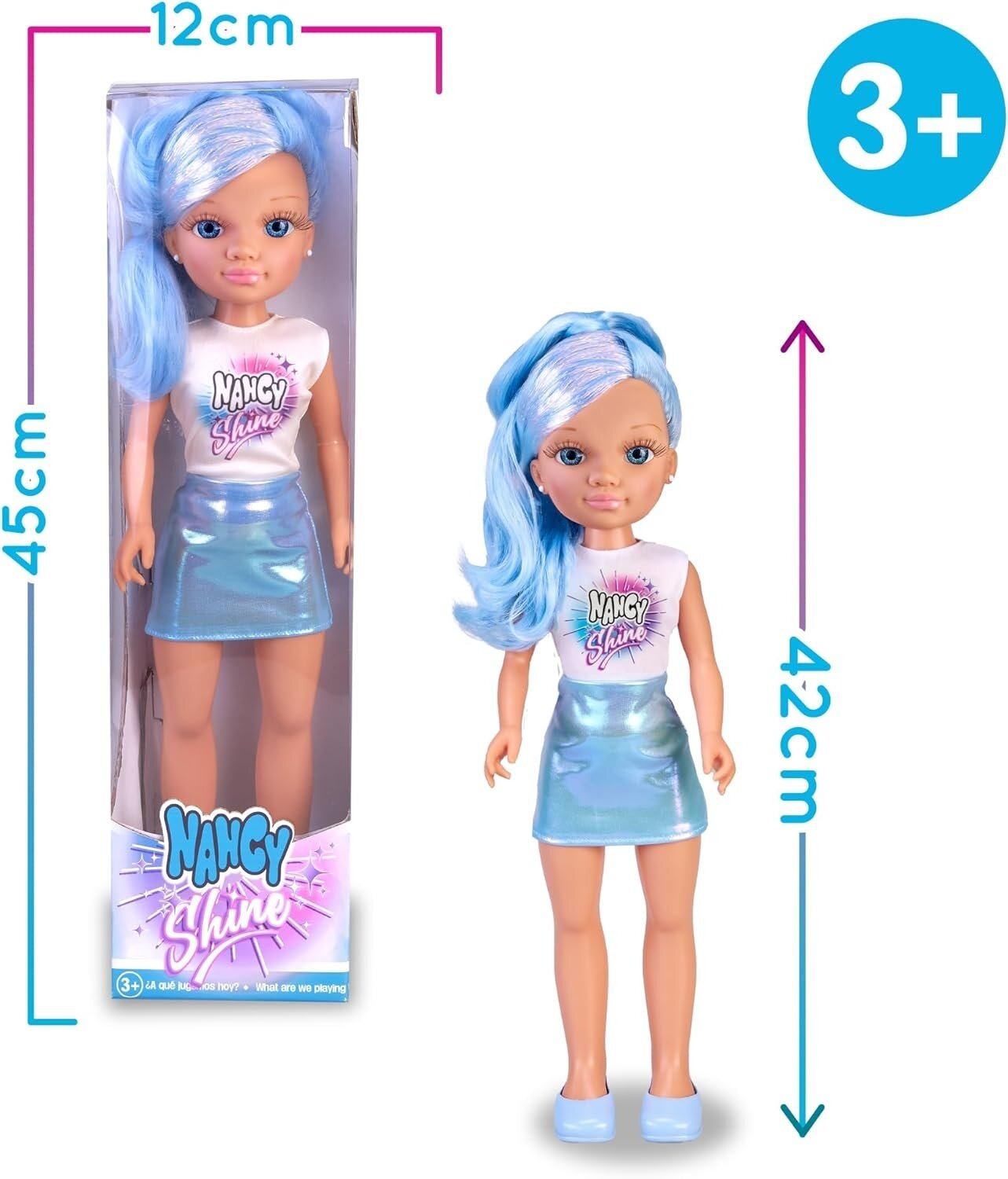 Кукла Nancy Shine Blue с голубыми волосами — фото 1