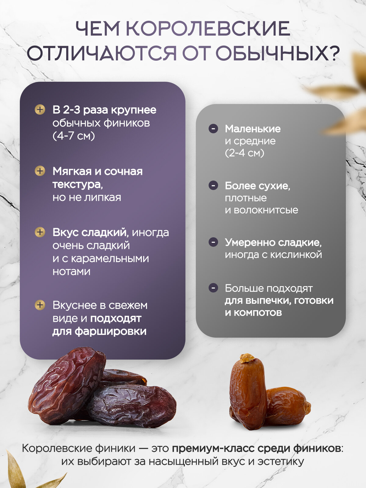 Финики Королевские без сахара, 500 г – натуральный продукт от NARMAK — фото 1