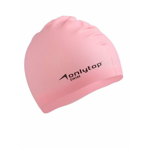 Шапочка для плавания силиконовая 49 гр, цвет розовый 10639089