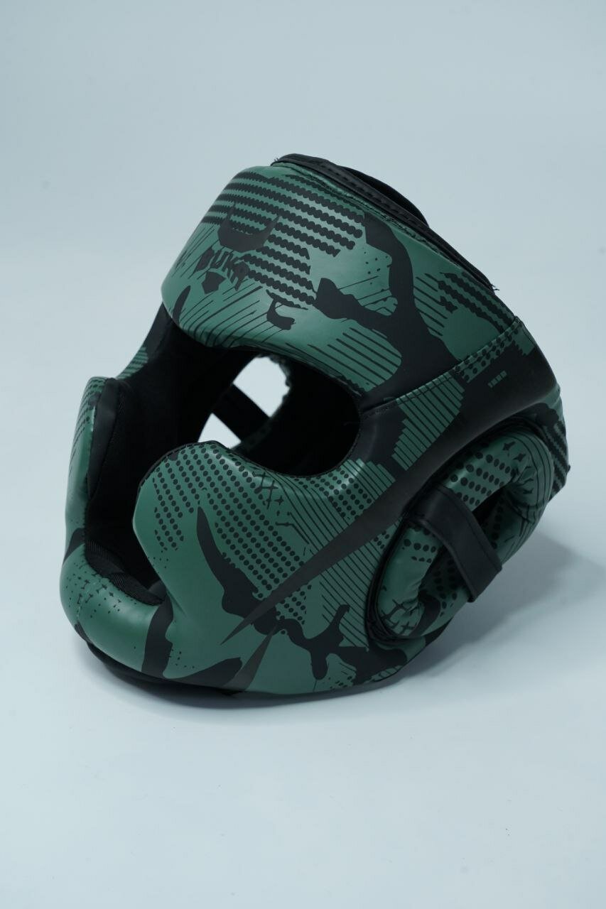 Боксерский шлем регулируемого размера с защитой головы для тренировок и спаррингов K111 Green S