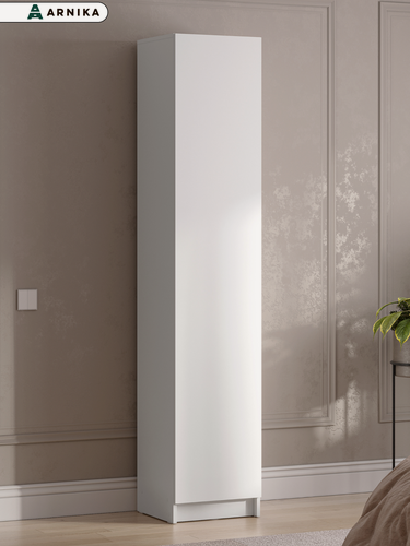 Изображение товара ARNIKA Шкаф-пенал для хранения, для одежды, в прихожую,40х38х200см, белый