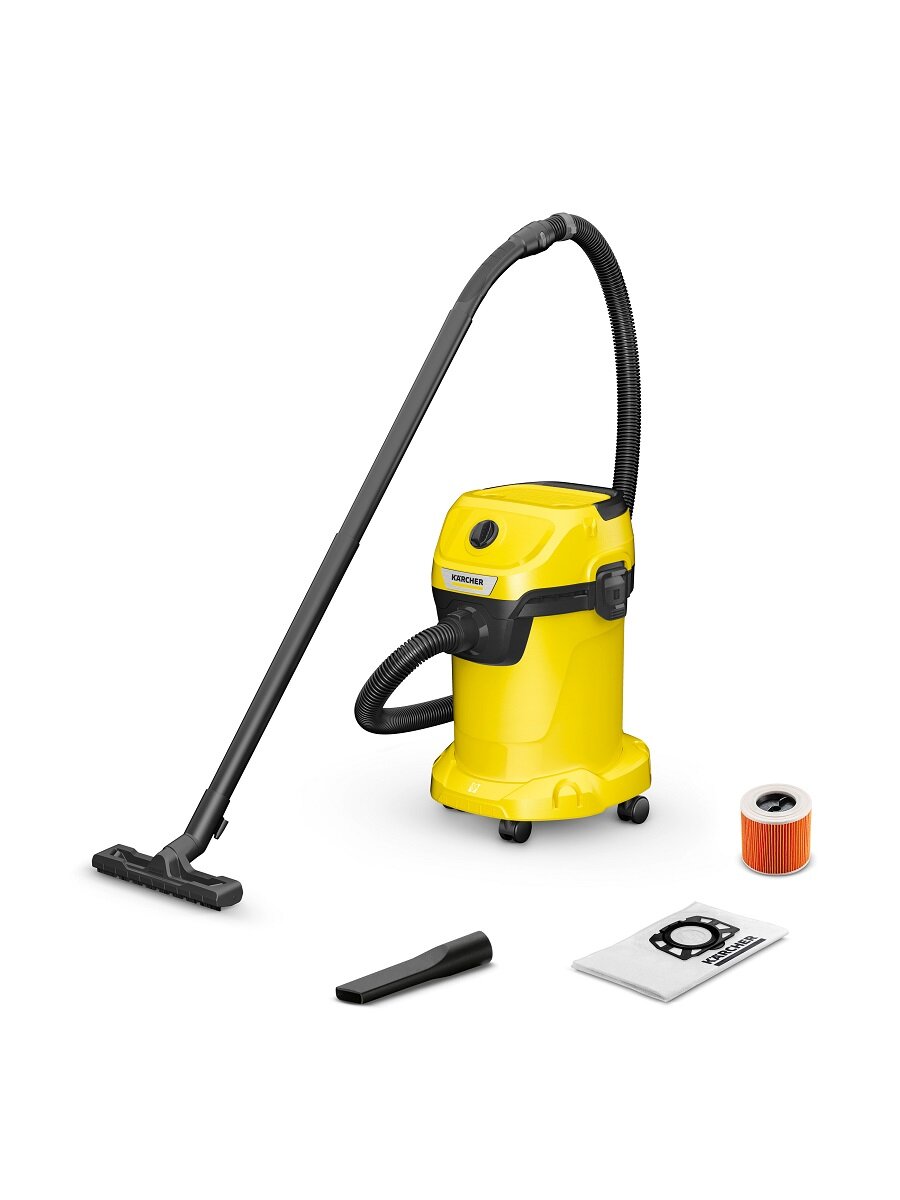 Пылесос Karcher WD 3 V-19/4/20 (1.628-107) для уборки сухого и влажного мусора