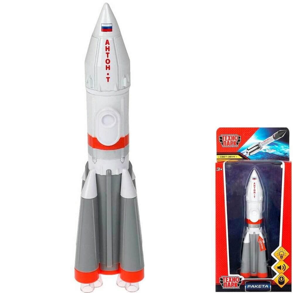 Игрушка Технопарк Ракета, арт. ROCKET-18SL-WHGY-WOD
