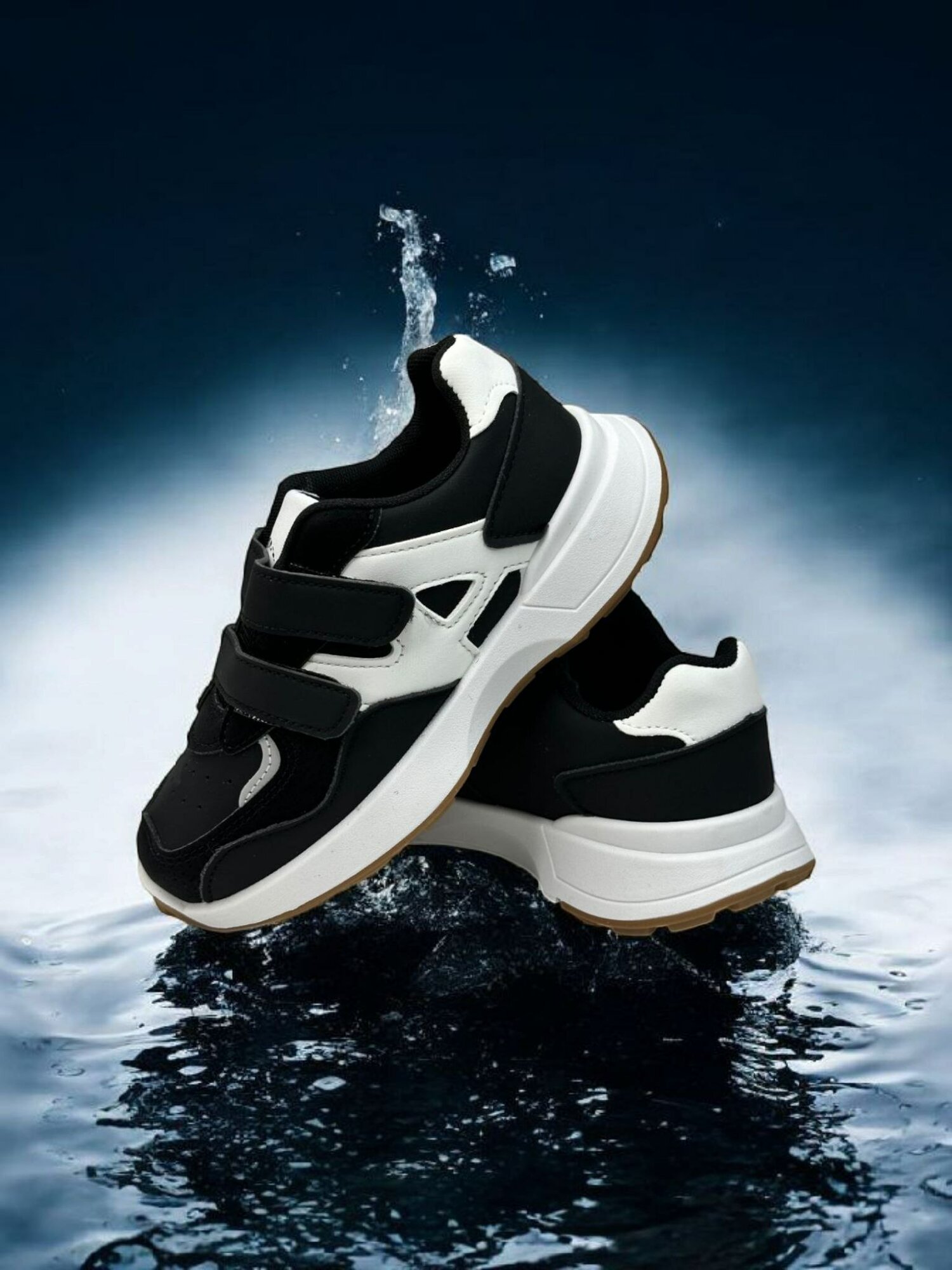 Кеды, размер 34, черно-белый — фото 1