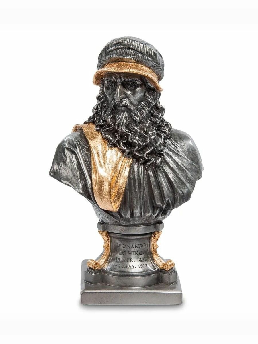 Статуэтка Леонардо да Винчи', 23*10*9,5см, материал изготовления полистоун — фото 1