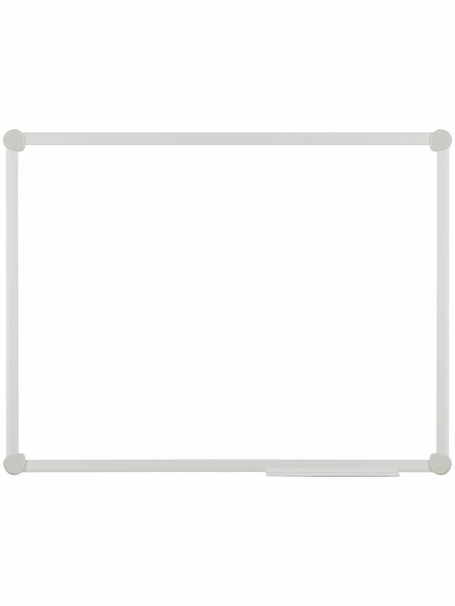 Доска магнитно-маркерная, 45x60см, алюминиевая рамка Slim, полочка, 343752