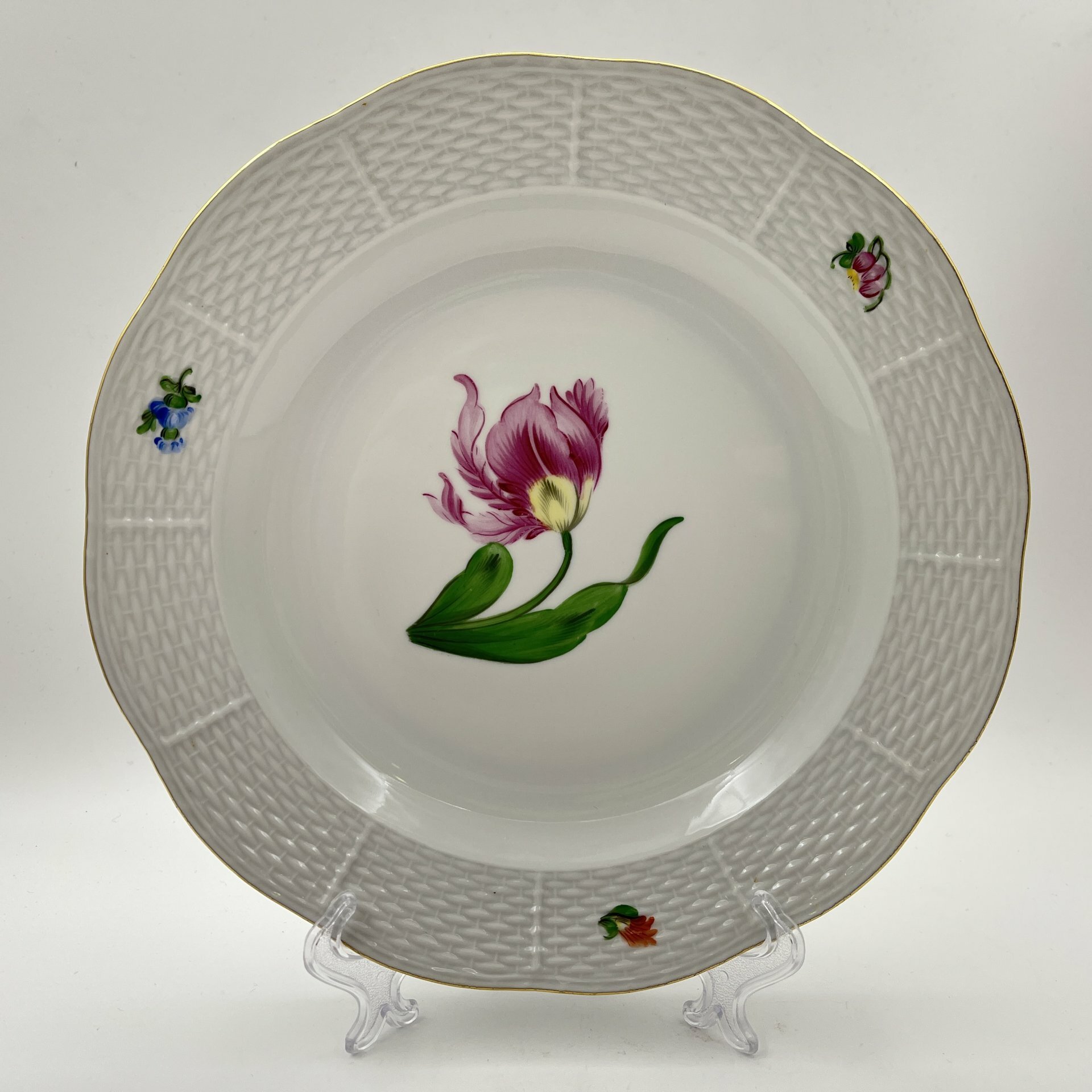 Тарелка, выполненная в дизайне Kitty (KY), фарфор, роспись, золочение, Herend (Херенд)