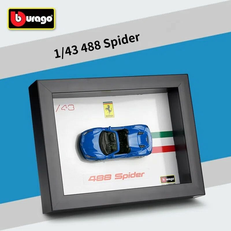 Машинка BBURAGO 1:43 Модель Ferrari Серия фоторамок Подарок в виде легкосплавной модели автомобиля
